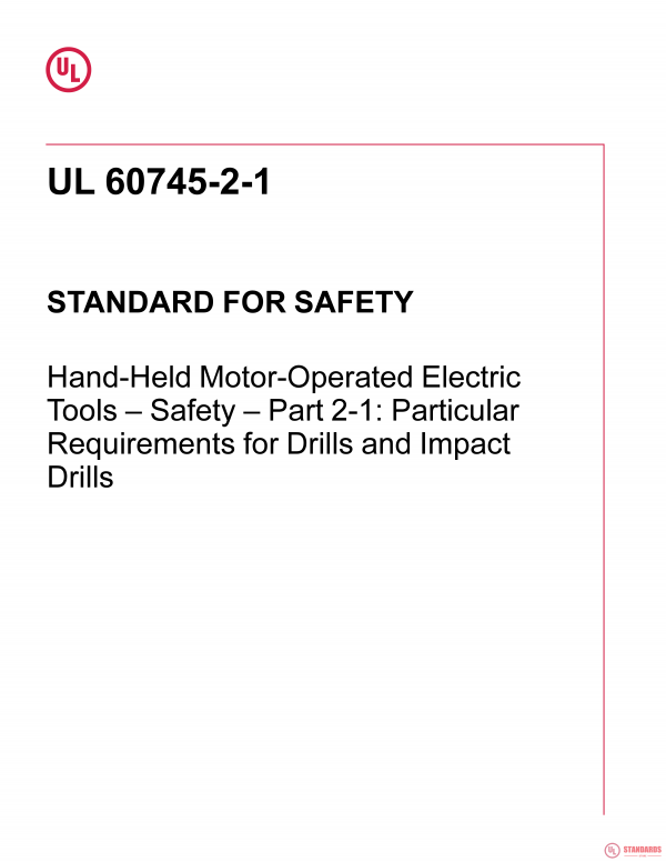 UL 60745-2-1 PDF UL 60745-2-1 PDF